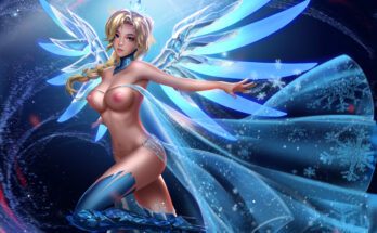 Mercy as Elsa Frozen by Liang Xing | Overwatch