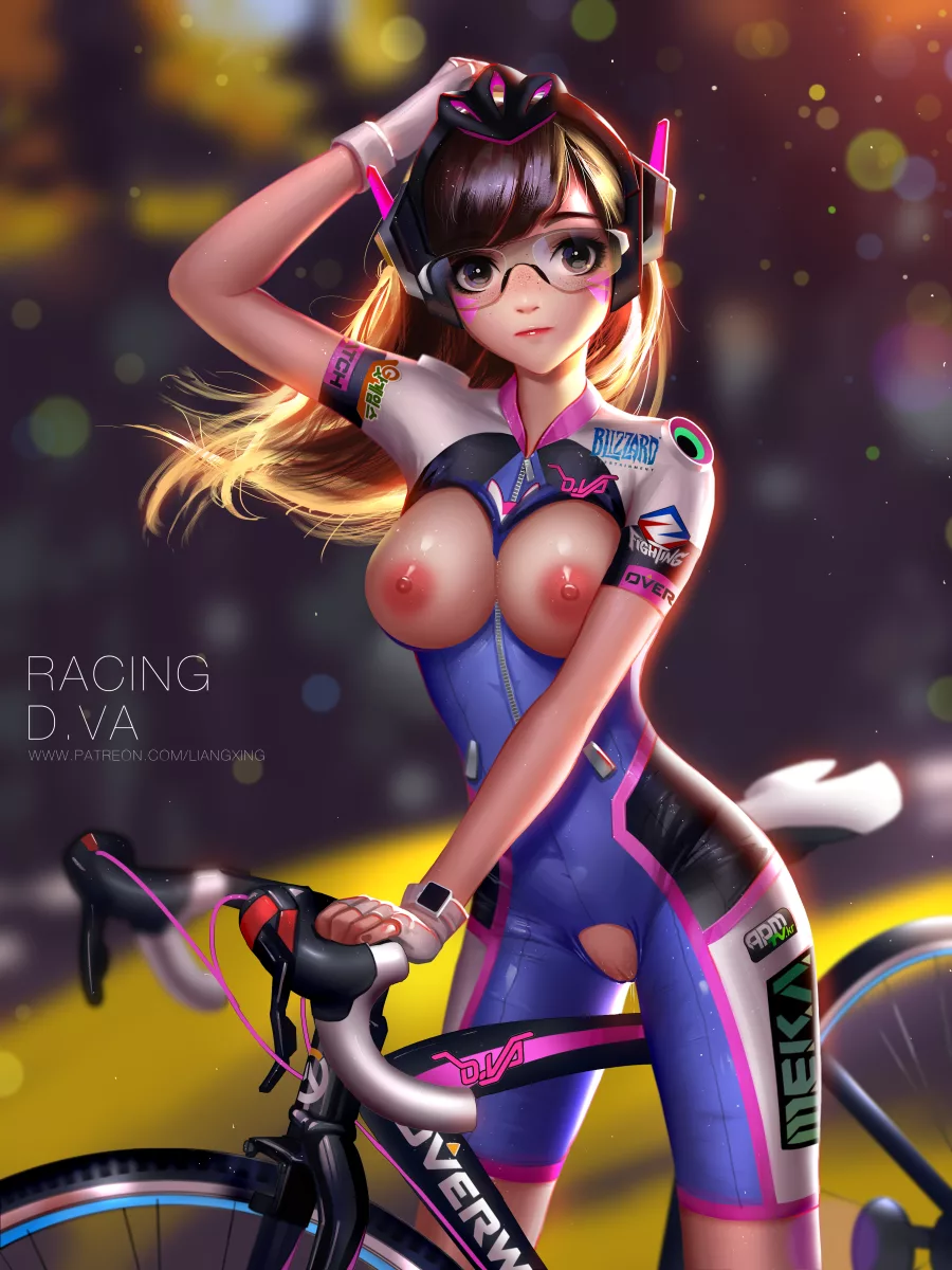 Cute Racing D.Va by Liang Xing | Overwatch Hentai 2 Cute Racing D.Va by Liang Xing | Overwatch Hentai 1