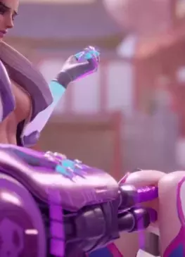 Sombra x D.Va testing new fuck machine by Cawneil | Overwatch