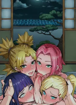 Sakura, Ino, Hinata, Temari and One Monster Cock by Bowsey | Naruto