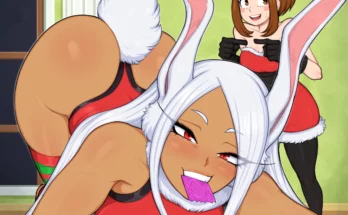 Miruko X Ochako Uraraka X-Mas 2020 by Afrobull | My Hero Academia
