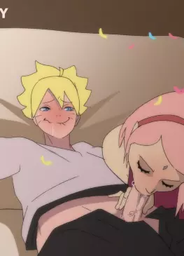 Sakura Give Boruto Head for His Birthday Gift by funhentaiparody | Boruto: Naruto Next Generations