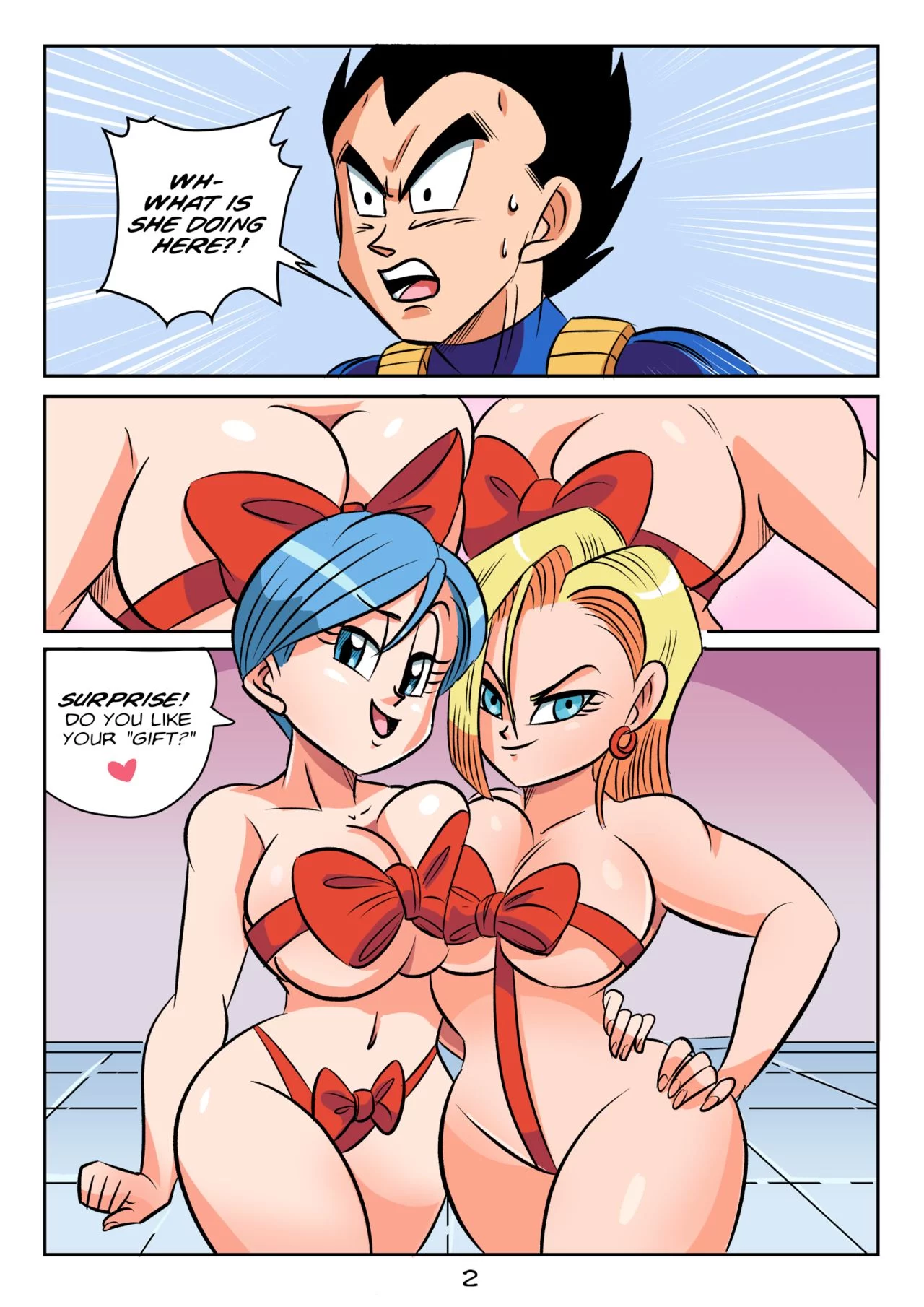 🔥 Vegetas gift ft bulma and android  by funsexydb dragon ball gallery photo