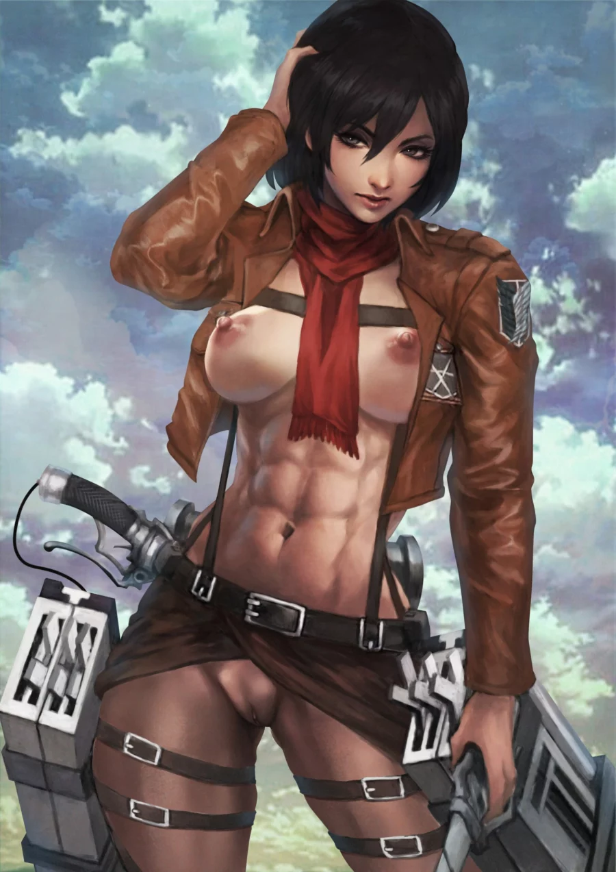 🔥 Badass mikasa show her abs by monorirogue attack on titan gallery photo
