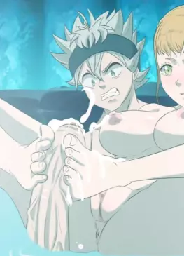 Mimosa Vermillion Make Asta Cum With Her Footjob by The Amazing Gambit | Black Clover