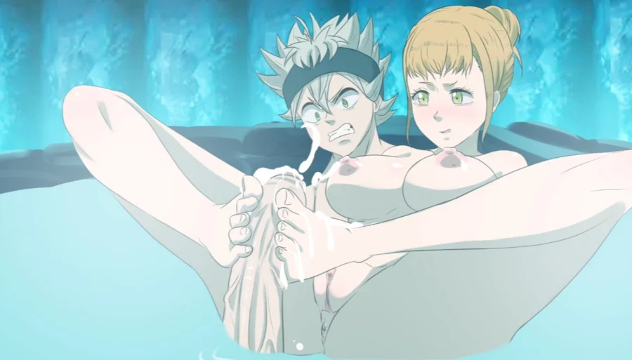 Mimosa Vermillion Make Asta Cum With Her Footjob by The Amazing Gambit | Black Clover Hentai 1