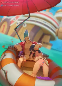 Nico Robin Sucking Franky Cock by bartolomeobari | One Piece