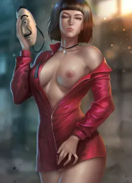 Tokyo Show You One of Her Amazing Tits by Nopeys | Money Heist (Netflix)