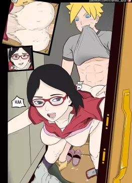 Boruto X Sarada Young and Thirsty by craneo azul | Naruto