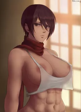 Mikasa Ackerman Mini Tanktop by savagexthicc | Attack on Titan