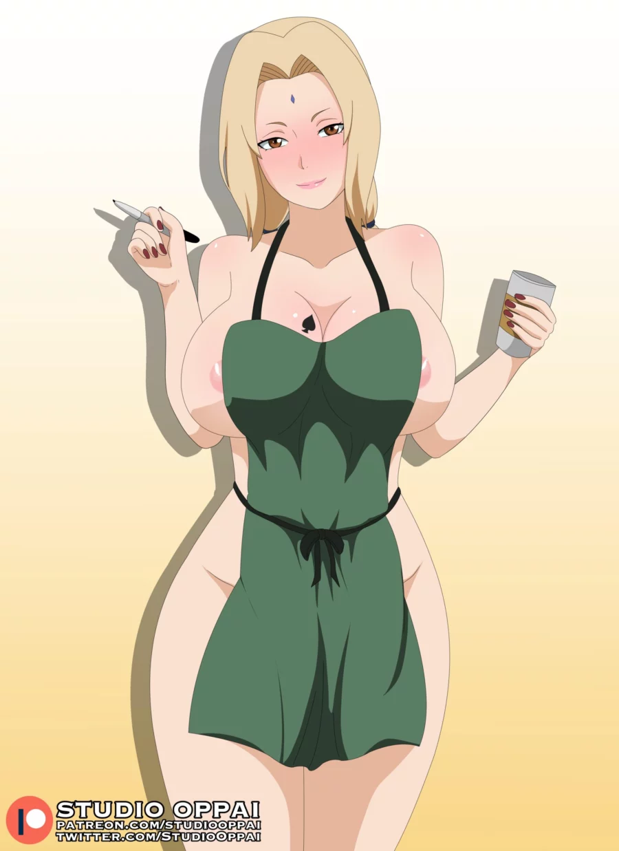 Tea With Tsunade's Breast Milk by Studio Oppai | Naruto Hentai 1
