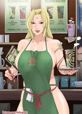 Tsunade’s Starbucks Iced Latte With Breast Milk by raikage art | Naruto