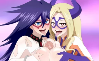 Midnight and Mt. Lady Double Paizuri by GGC | My Hero Academia