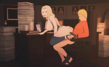 Tsunade Helping to Relieve Naruto Stress by Sfan | Naruto