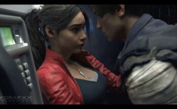 Claire Redfield X Leon, Payphone Booth Quickie by Hydrafxx | Resident Evil