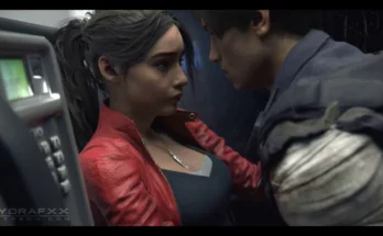 Claire Redfield X Leon, Payphone Booth Quickie by Hydrafxx | Resident Evil
