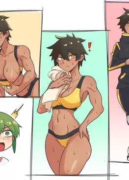 Natsumi Kurobe Flashing Her Tits to Futaba Igarashi by konaloid | My Senpai Is Annoying