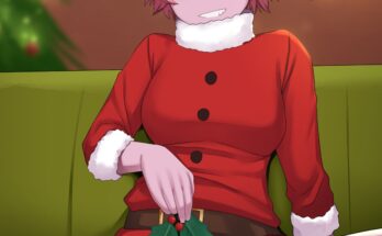 Merry Christmas From Santa Girl Mina Ashido by devilukez | My Hero Academia