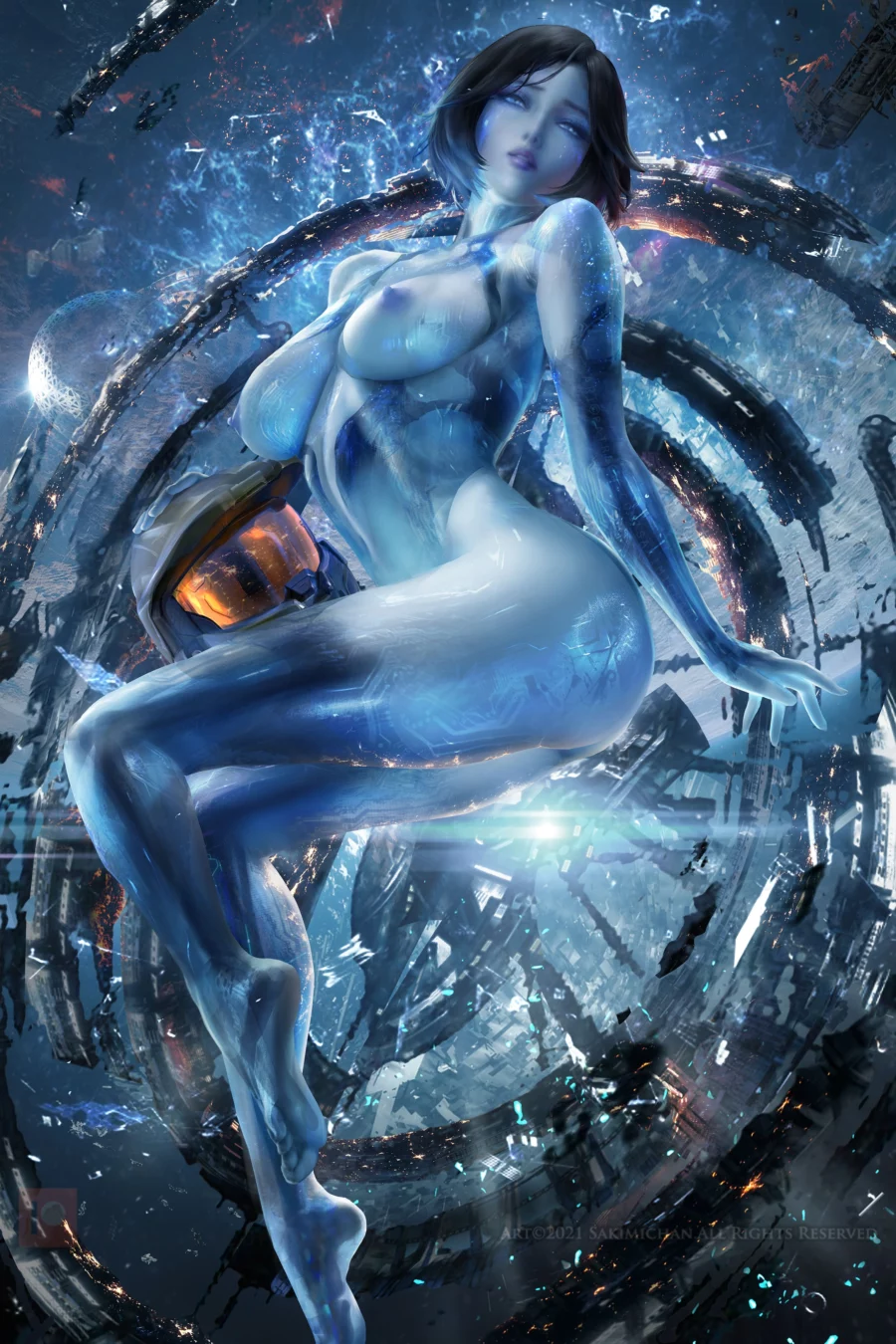 🔥 Cortana nude by sakimichan halo gallery photo