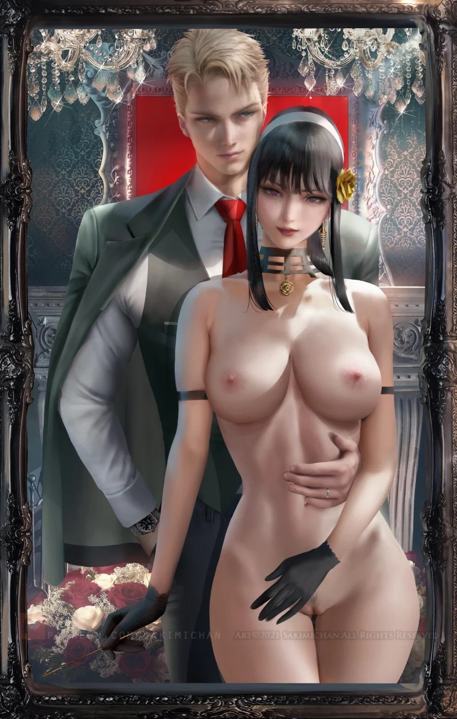 Yor Forger X Loid Forger by Sakimichan