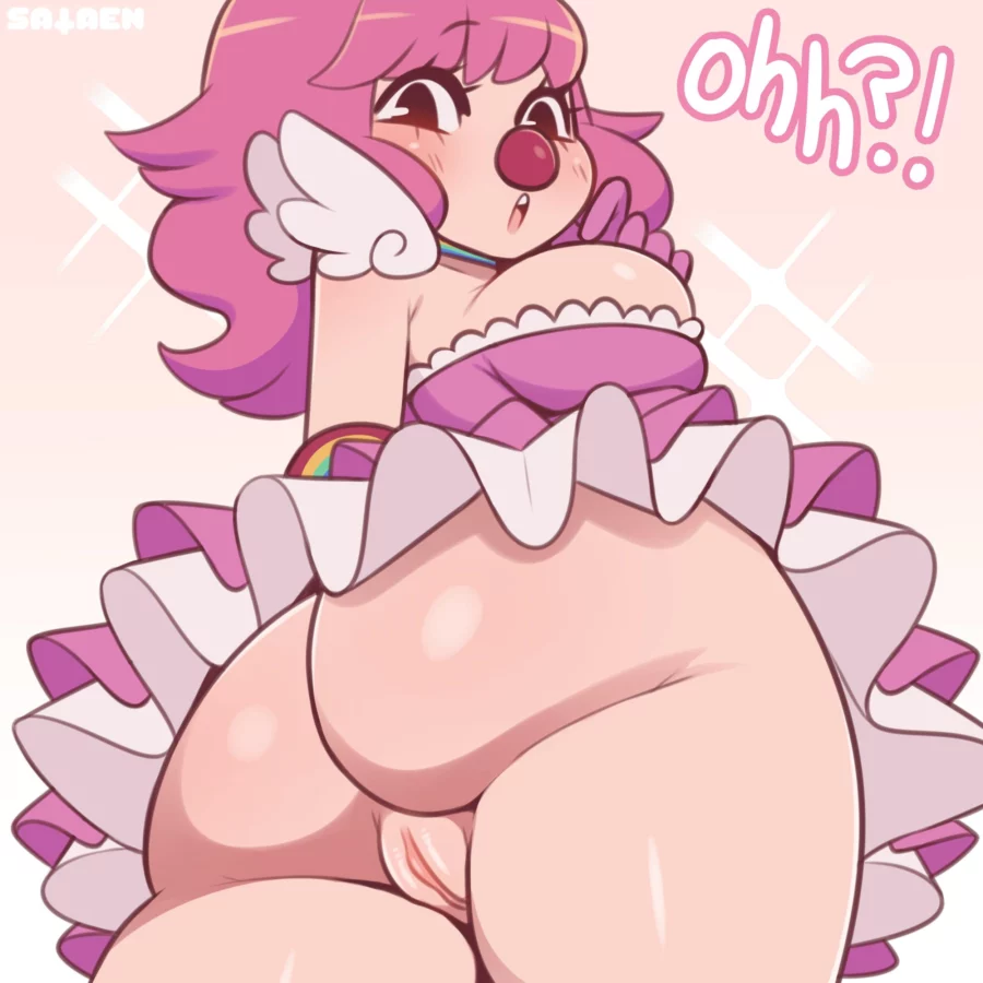 Geiru Toneido Clown Girl With No Panties by sataenart