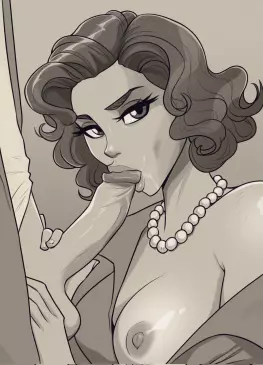 Scarlet Witch, Wanda Maximoff Blowjob Nude by toksie