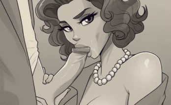 Scarlet Witch, Wanda Maximoff Blowjob Nude by toksie