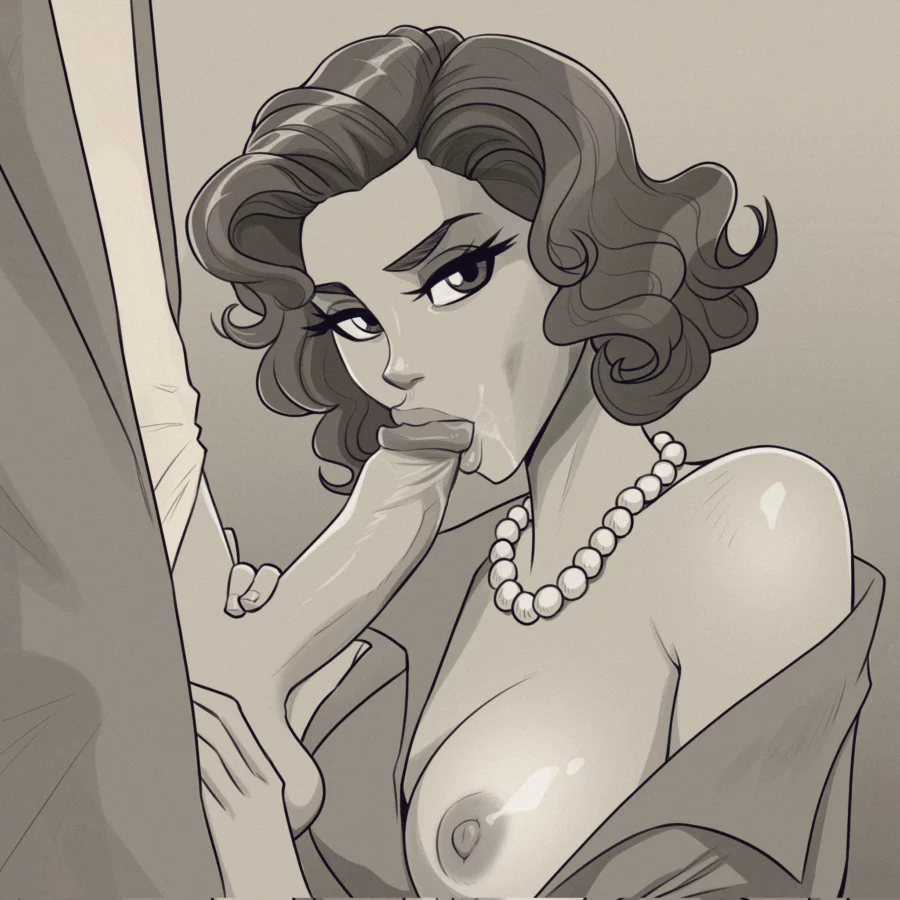 Scarlet Witch, Wanda Maximoff Blowjob Nude by toksie