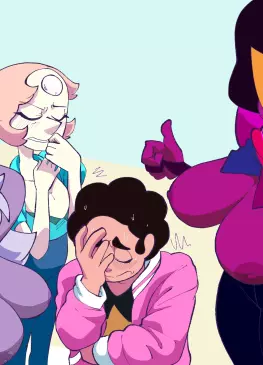 Garnet Hentai, Amethyst and Pearl by inkershike