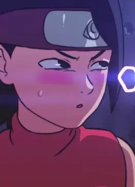 Konoha Night With Sarada by d-art | Naruto