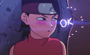 Konoha Night With Sarada by d-art | Naruto