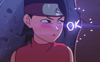 Konoha Night With Sarada by d-art | Naruto