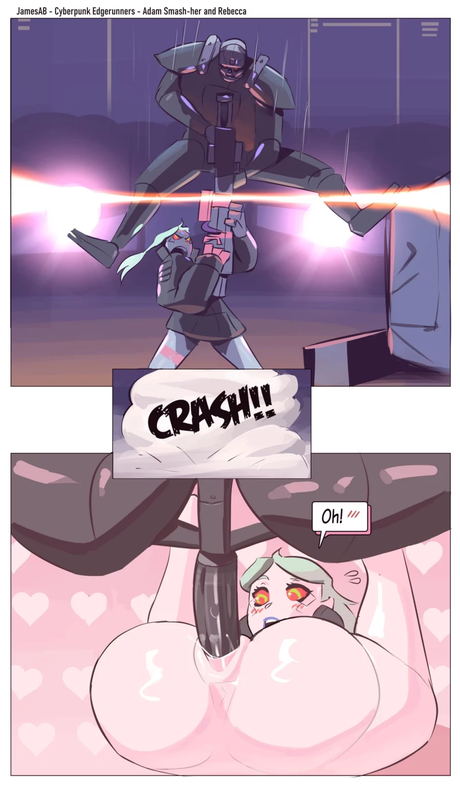 Adam Smash Rebecca by Jamesab Cyberpunk: Edgerunners