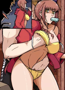 Denji X Makima Gropin In The Summer by Mark Gavatino