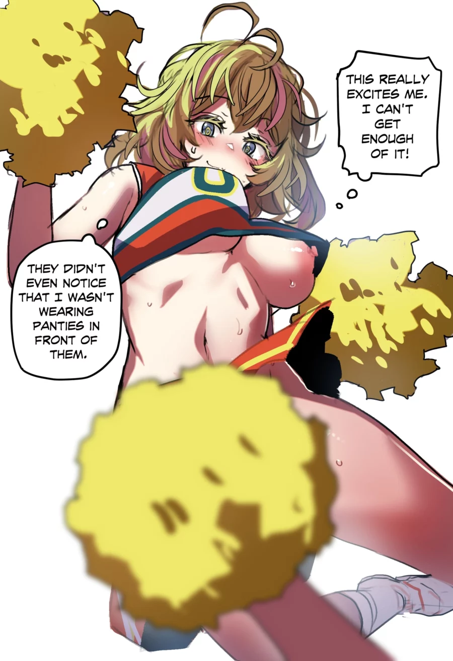 Toru Hagakure Cheerleader Reveal by Hinghoi