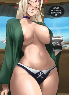 Sexy Morning With Tsunade The Momkage by echosaber