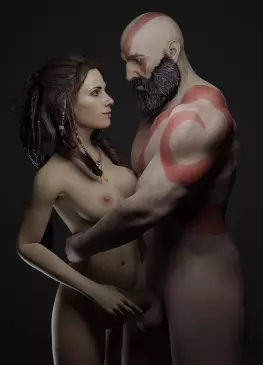 Freya and Krator by francis brown God of War