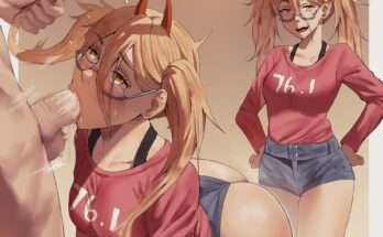 Power Also Can Do Sloppy Blowjob by Shexyo