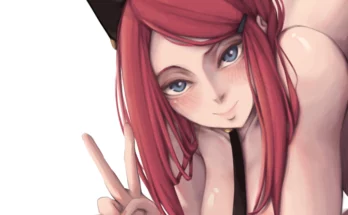Cat Girl Kushina by sunrighto