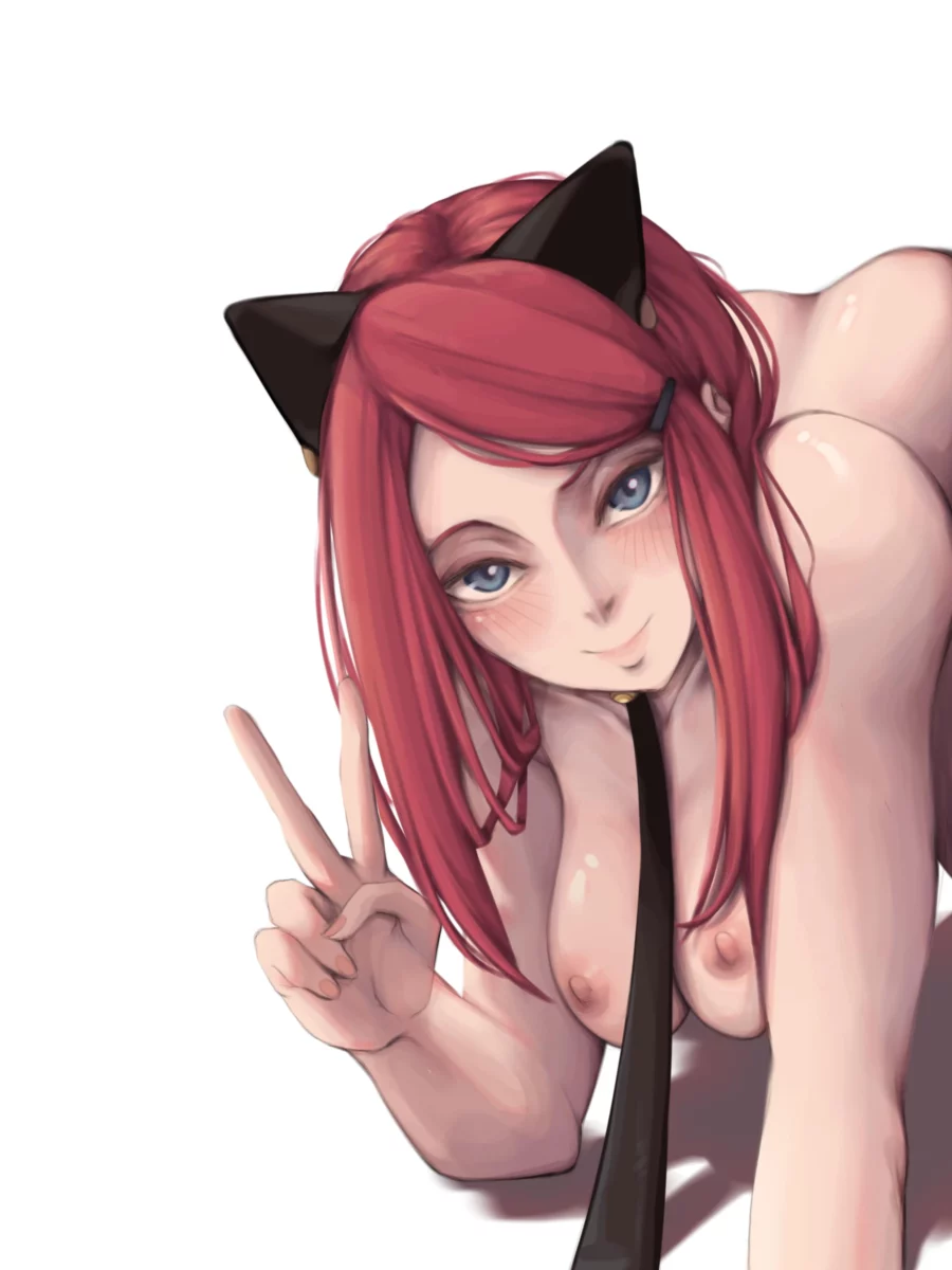Cat Girl Kushina by sunrighto