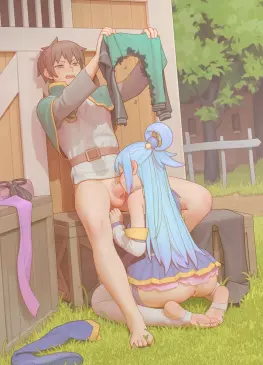 Aqua Sucking Kazuma by bartolomeobari