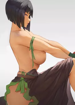 Sakuya Tachibana Side View by araneesama