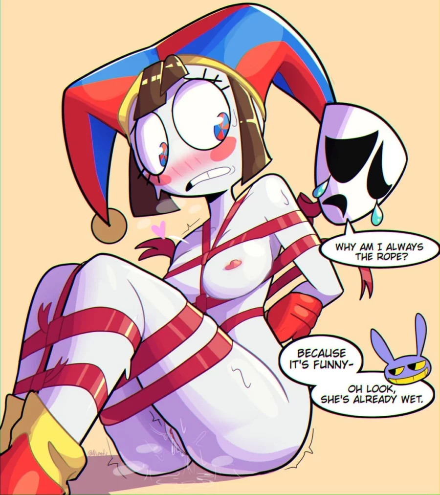 Pomni X Gangle Bondage by nipelets | The Amazing Digital Circus Hentai 1