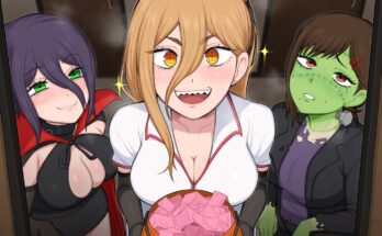Reze, Power and Kobeni Trick or Treat by Afrobull | Chainsaw Man