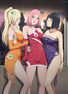 New Year Baddie Ino X Sakura X Hinata by scy_25 | Naruto
