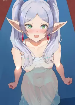 Frieren on Wet Dress by araneesama | Sousou no Frieren