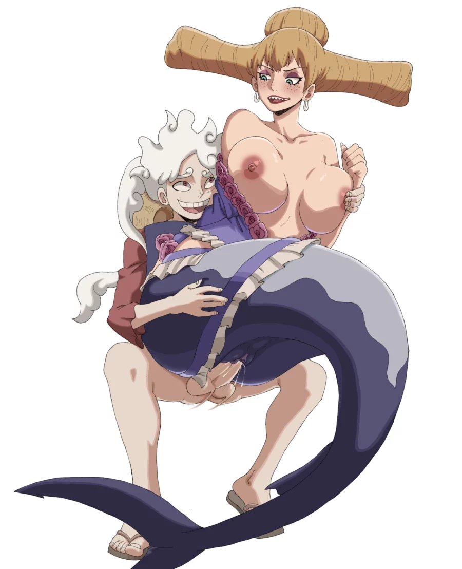 Luffy Fucking Charlotte Praline's Mermaid Pussy by kyaputenu | One Piece Hentai 1