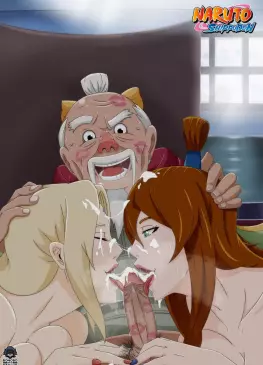 Mei Terumi and Tsunade Going Wild For Onoki by bonobo with a stylus | Naruto