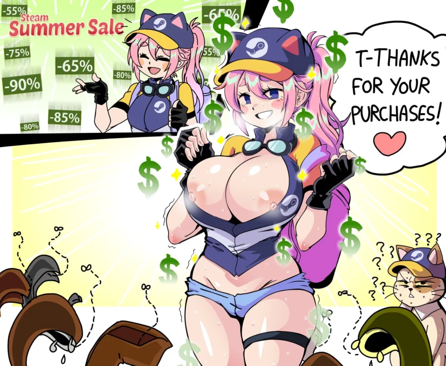 Summer Sale in a Nutshell by lewdamone | Steam Delivery Girl Hentai 2 Summer Sale in a Nutshell by lewdamone | Steam Delivery Girl Hentai 1