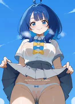 Anna Yanami Lifted Skirt by Xuneai | Too Many Losing Heroines